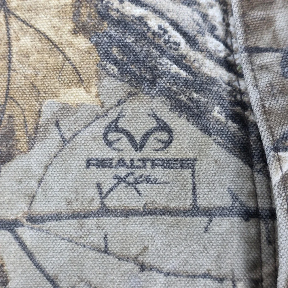 Carhartt x Realtree USA VINTAGE Canvas Camo Work 40x30 Cotton Made B235977